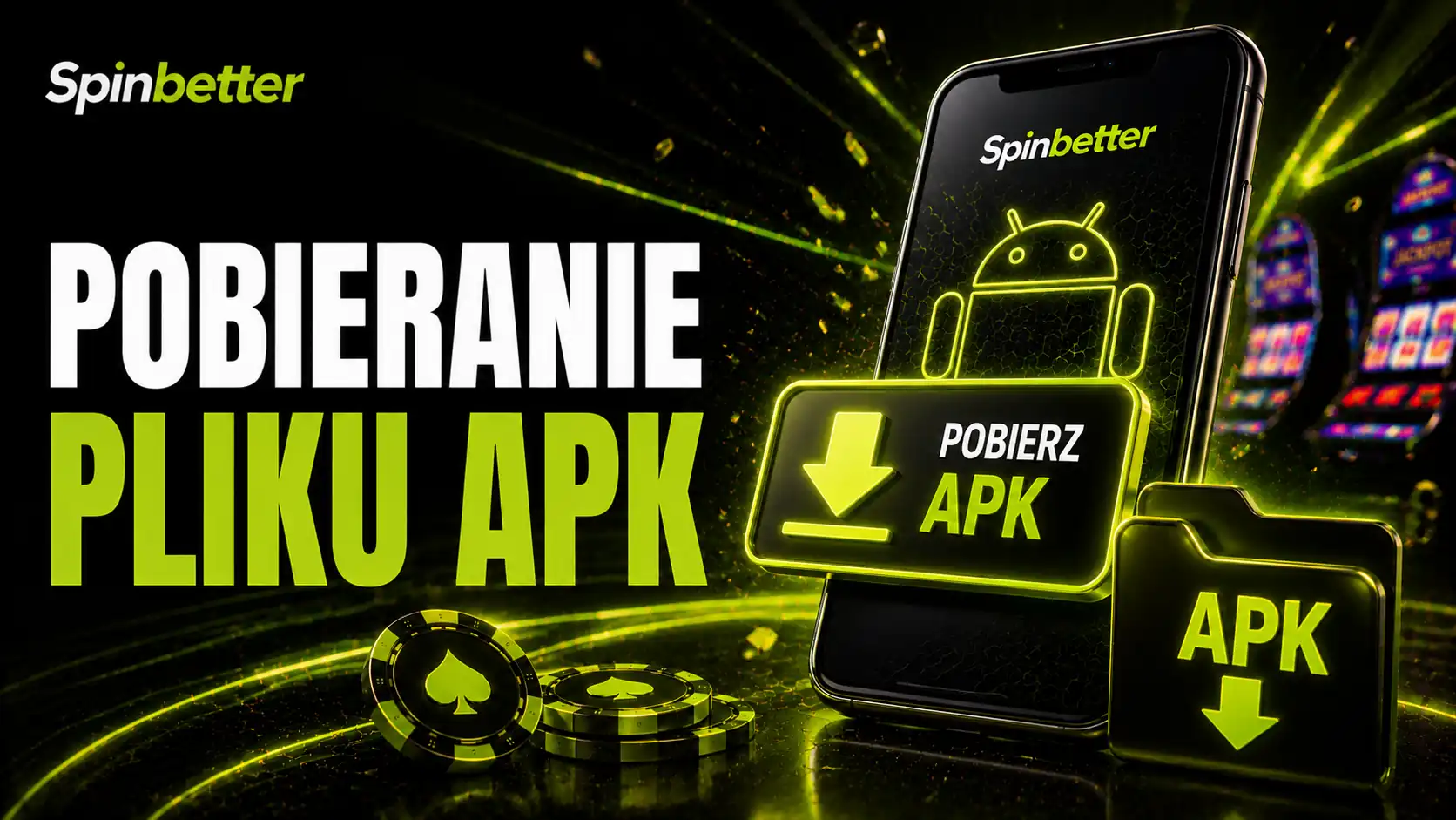Strona pobierania pliku instalacyjnego SpinBetter na Androida